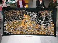 藏品(黑地九龍圖刺繡)的圖片